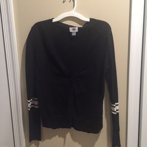 Old navy sweater, black with white stripes